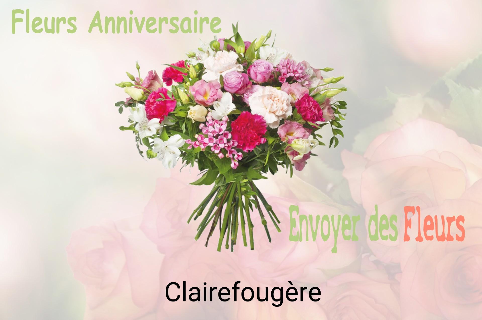 Bouquet de fleurs d’anniversaire livré à Clairefougère