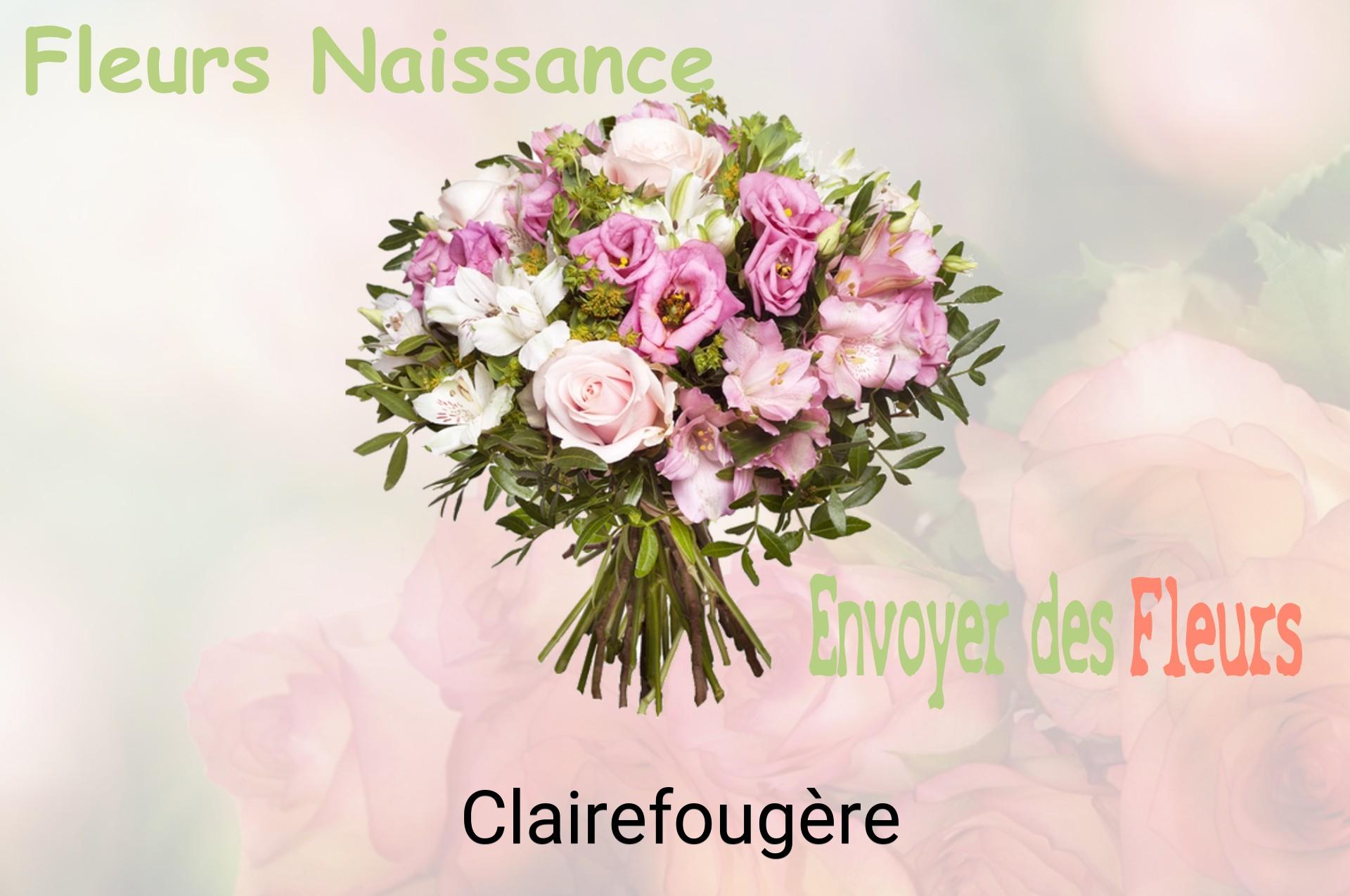Bouquet de fleurs de naissance livré à Clairefougère